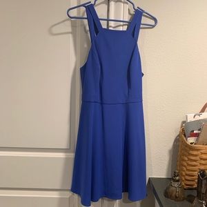 Blue Fit and Flare French Connection Dress